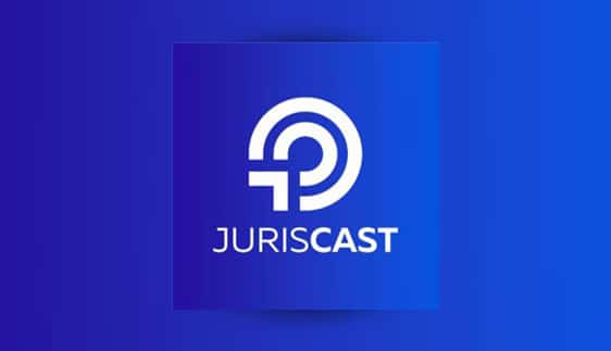 Logotipo do podcast Juriscast