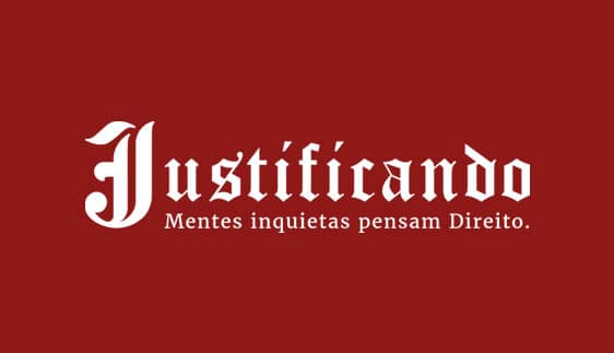 Logotipo do podcast Justificando