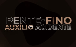 Ilustrando a capa da matéria Novo pente-fino do INSS, temos uma imagem digital contendo os dizeres pente-fino auxílio acidente. A letra E e a letra I de pente-fino estão simulando as hastes de um pente, a palavra auxílio aparece cortada pela metade e em seu fim visualizamos o desenho de uma tesoura.