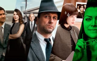 Como capa da matéria “Séries para advogados – Parte 3”, temos uma montagem com pôsteres e cenas das 5 séries mencionadas.