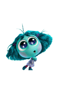 Personagem Inveja do filme Divertidamente da Disney Pixar.