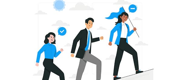 Ilustração representando o conceito de liderança.