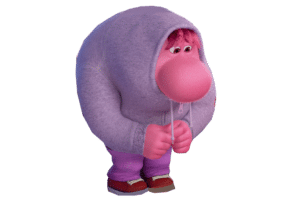 Personagem Vergonha do filme Divertidamente da Disney Pixar.